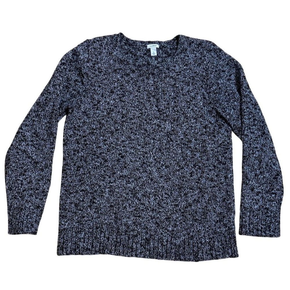 L.L. Bean Women's Blue Pullover Sweater L Long Sleeve Casual cabincore outdoor